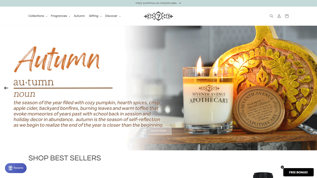 Seventh Avenue Apothecary Website 